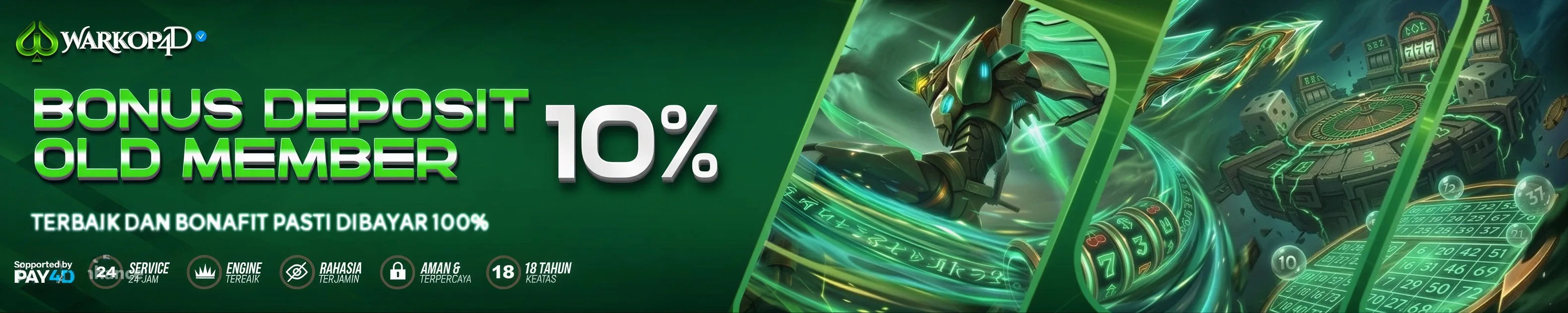 BONUS DEPOSIT 10% OLD MEMBER WARKOP4D